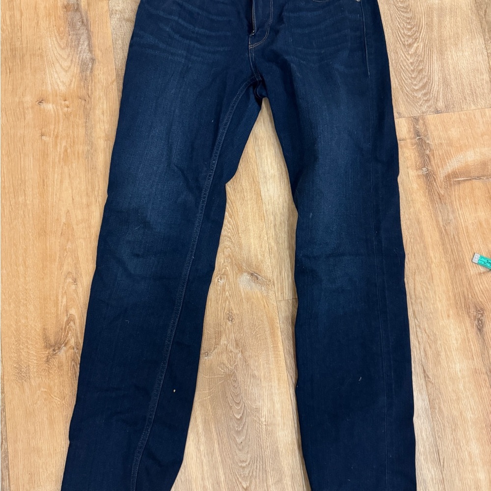 PAIGE Blue Straight Jeans Classic Indigo